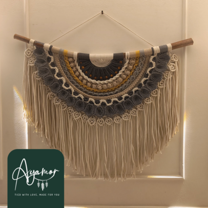 جدارية-مكرمية-دارئرية-متعدد-الالوان
